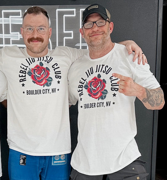 REBEL JIUJITSU VINTAGE ROSE TSHIRT