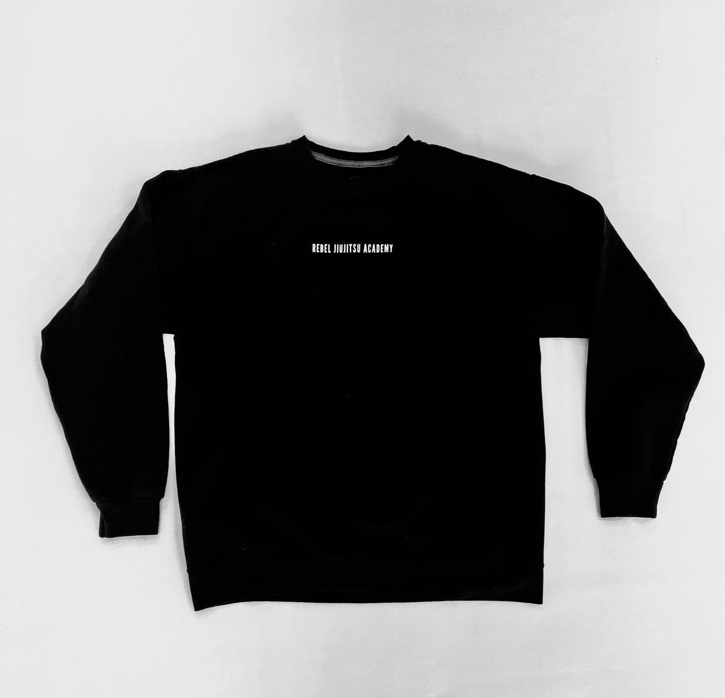 BLACK CREW NECK SWEATSHIRT